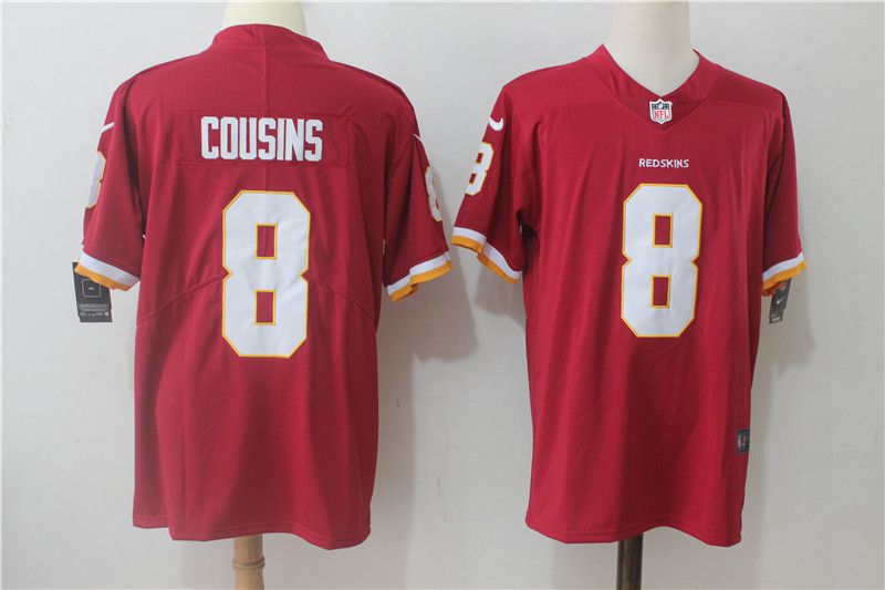 Men Washington Redskins 8 Cousins Red Nike Vapor Untouchable Limited NFL Jerseys